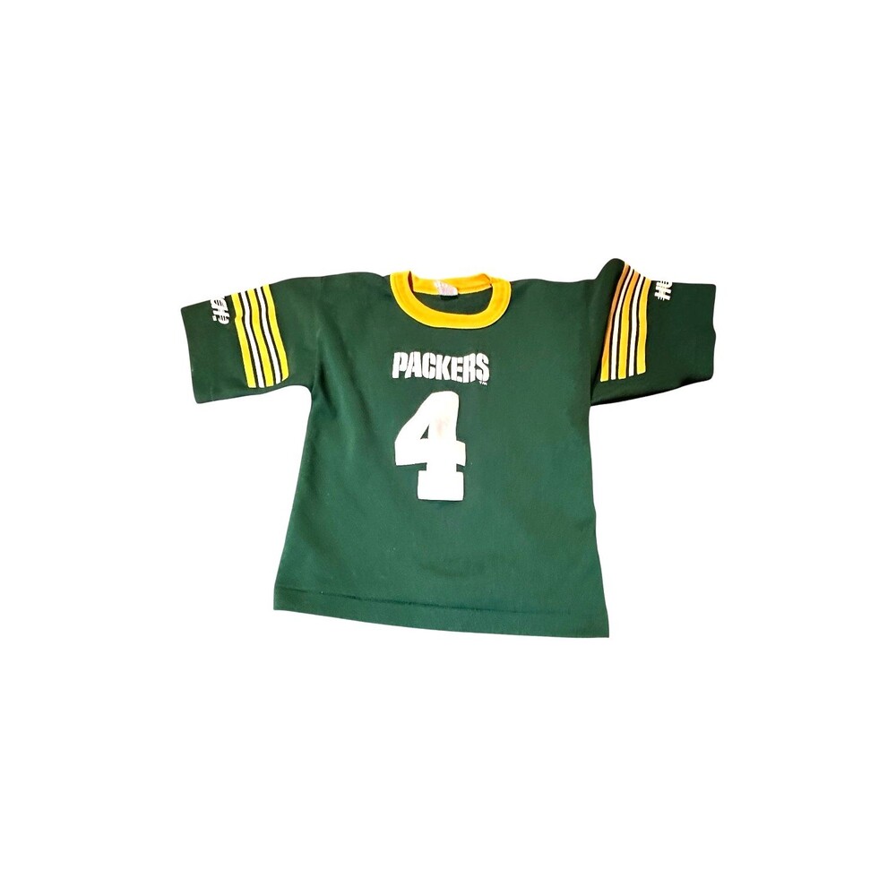 Vintage Hutch Brett Favre #4 Green Bay Packers NFL Football Jersey Youth Small